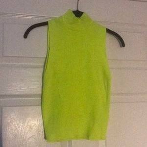 Highlighter turtle neck top